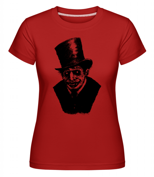 gentleman Zombie -  Shirtinator tričko pre dámy - Červená - Predné