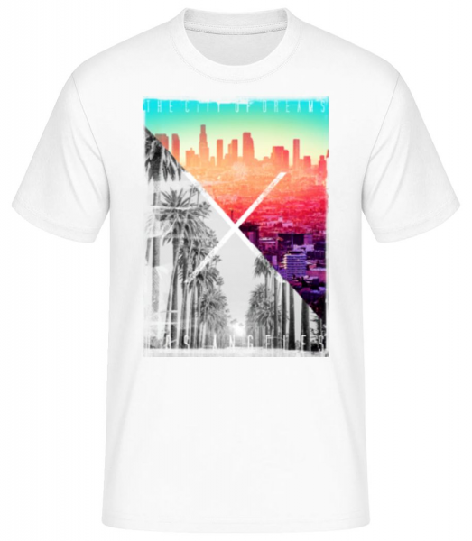Los Angeles Dream - Pánske basic tričko - Biela - Predné
