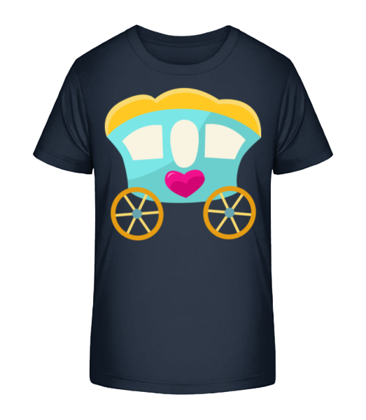 Princess Carriage - Detské bio tričko Stanley Stella - Namornícka modrá - Predné