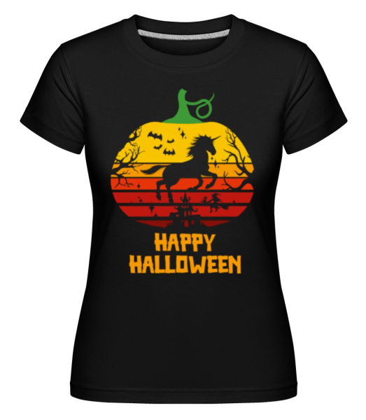 Happy Halloween -  Shirtinator tričko pre dámy - Čierna - Predné