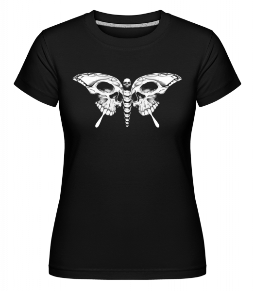 Motýľ Of Death -  Shirtinator tričko pre dámy - Čierna - Predné