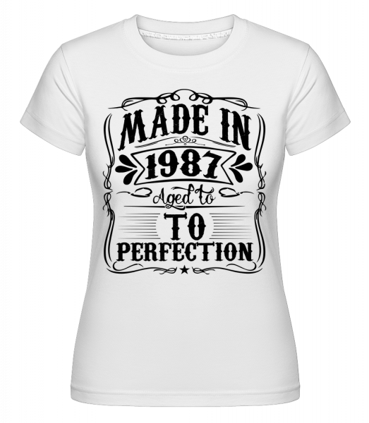 Vo veku Pre Perfektion -  Shirtinator tričko pre dámy - Biela - Predné