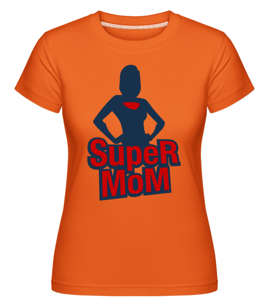 Super Mom Icon -  Shirtinator tričko pre dámy - Oranžová - Predné