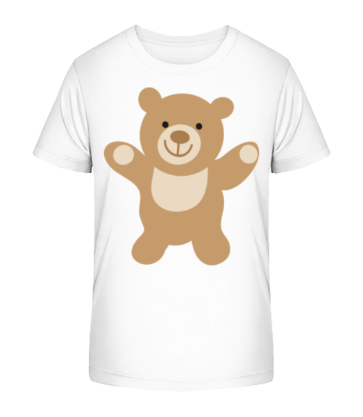 Deti Comic - Bear - Detské bio tričko Stanley Stella - Biela - Predné