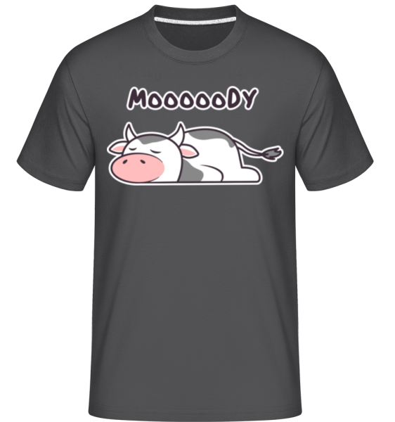 Moooody -  Shirtinator tričko pre pánov - Antracit - Predné