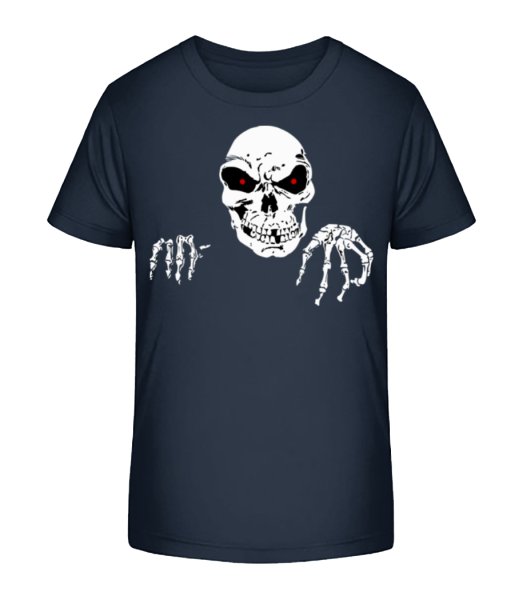creepy Death - Detské bio tričko Stanley Stella - Namornícka modrá - Predné