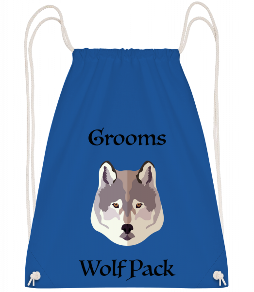 Grooms Wolf Pack - Drawstring batoh so šnúrkami - Kráľovská modrá - Predné