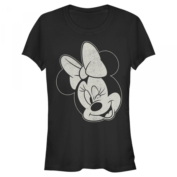 Disney Classics - Mickey Mouse - Minnie Mouse Minnie Wink - Dámske Tričko - Čierna - Predné