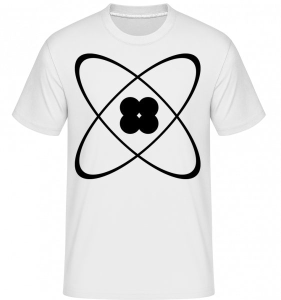 symbol atómu -  Shirtinator tričko pre pánov - Biela - Predné