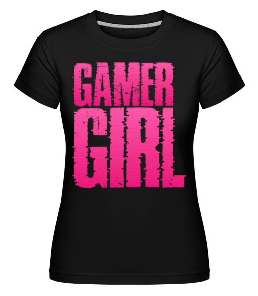Gamer Girl Design -  Shirtinator tričko pre dámy - Čierna - Predné
