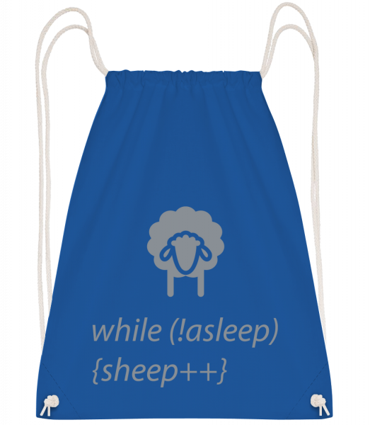 While Not Asleep - Drawstring batoh so šnúrkami - Kráľovská modrá - Predné