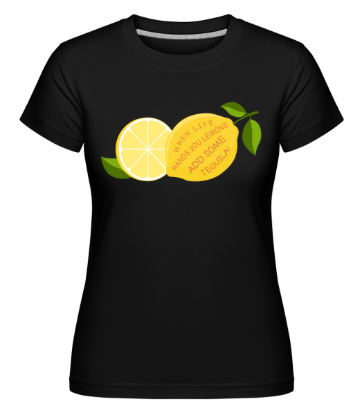Lemon a Tequila -  Shirtinator tričko pre dámy - Čierna1 - Predné