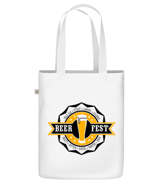 Beer Fest - Organická taška - Biela - Predné