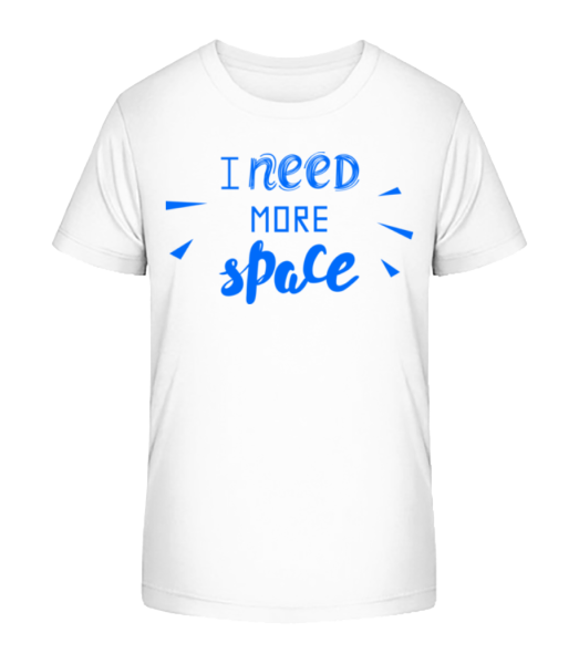 I need more Space - Detské bio tričko Stanley Stella - Biela - Predné