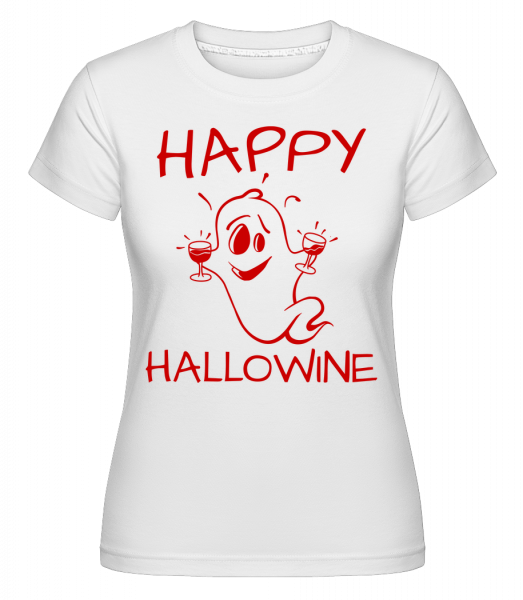 Halloween Duch -  Shirtinator tričko pre dámy - Biela - Predné