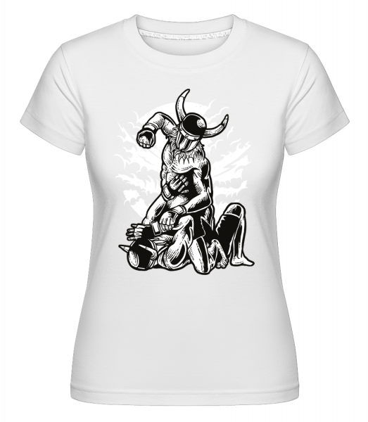 Viking MMA Fighter -  Shirtinator tričko pre dámy - Biela - Predné
