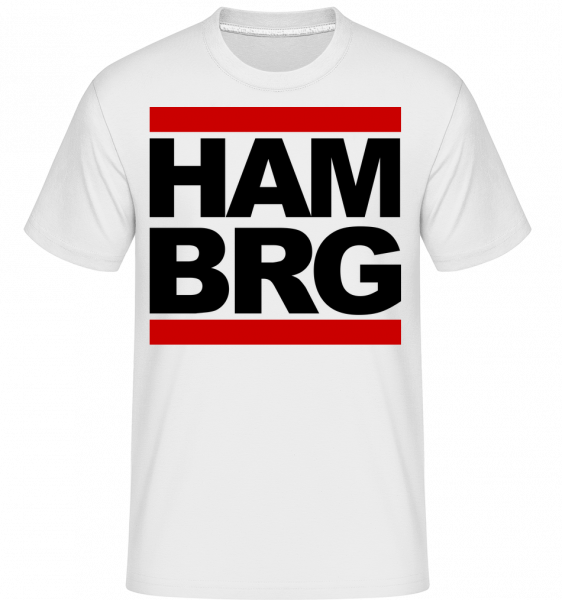hamburg Nemecko -  Shirtinator tričko pre pánov - Biela - Predné