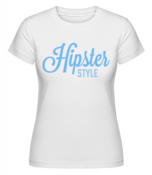 Hipster Style -  Shirtinator tričko pre dámy - Biela - Predné