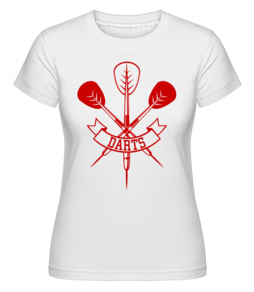 Dart Arrows -  Shirtinator tričko pre dámy - Biela - Predné