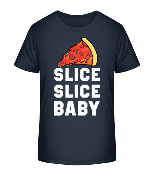Pizza Slice Slice Detská - Detské bio tričko Stanley Stella - Namornícka modrá - Predné