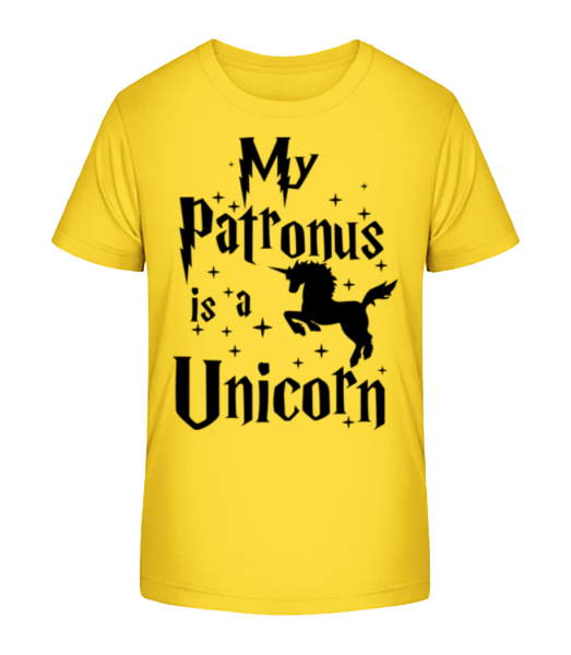 My Patronus Is A Unicorn - Detské bio tričko Stanley Stella - Žltá - Predné