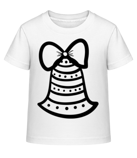 Vianočné Bell - Detské Shirtinator tričko - Biela - Predné