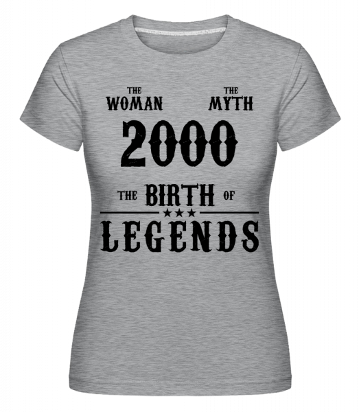 Mýtus Žena 2000 -  Shirtinator tričko pre dámy - Melírovo šedá - Predné