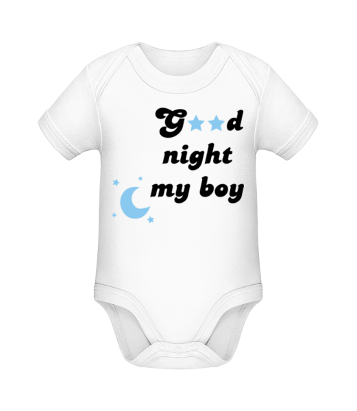 Good Night My Boy - Bio body pre deti - Biela - Predné