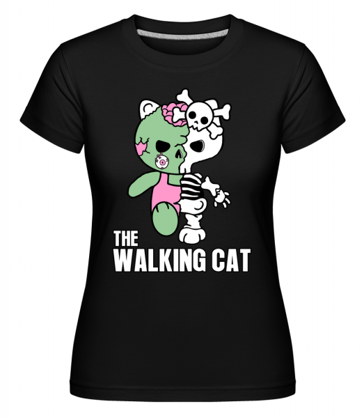 The Walking Cat -  Shirtinator tričko pre dámy - Čierna1 - Predné