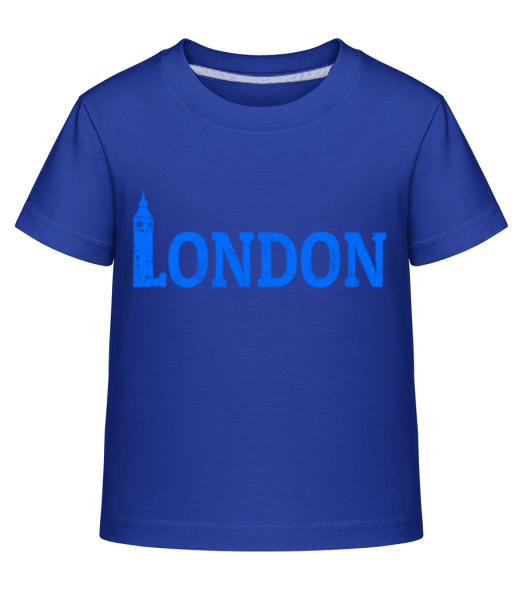 London UK - Detské Shirtinator tričko - Kráľovská modrá - Predné