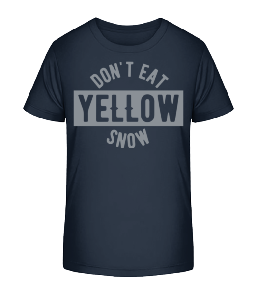 Nejedia žltý sneh - Detské bio tričko Stanley Stella - Namornícka modrá - Predné