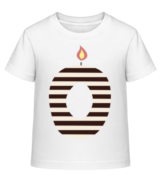 Birthday Candle - Detské Shirtinator tričko - Biela - Predné