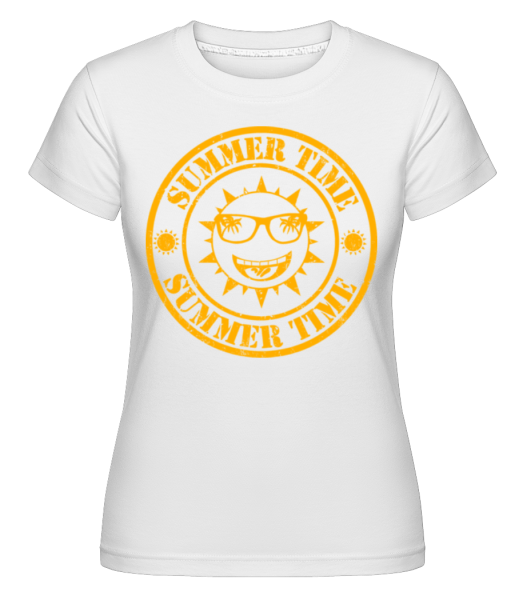 Summer Time Logo -  Shirtinator tričko pre dámy - Biela - Predné