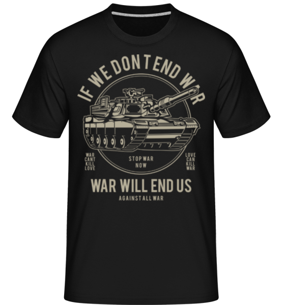 War -  Shirtinator tričko pre pánov - Čierna - Predné
