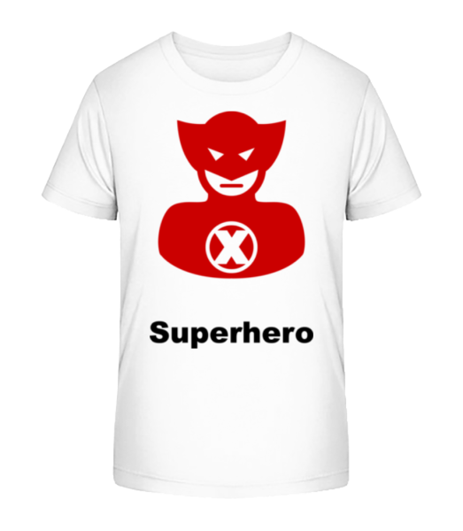 Superhero Icon Red - Detské bio tričko Stanley Stella - Biela - Predné