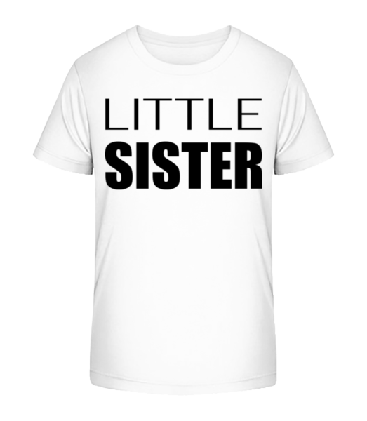 Little Sister - Detské bio tričko Stanley Stella - Biela - Predné