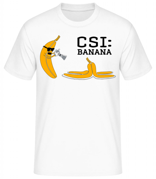 CSI Banana - Pánske basic tričko - Biela - Predné