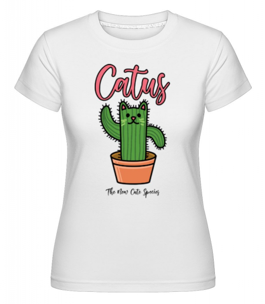 Catus 2 -  Shirtinator tričko pre dámy - Biela - Predné