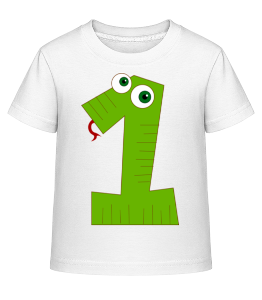 Snake One - Detské Shirtinator tričko - Biela - Predné