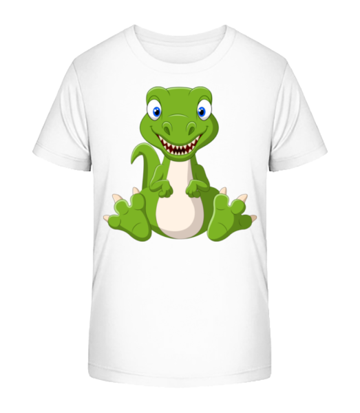 naughty Dinosaur - Detské bio tričko Stanley Stella - Biela - Predné
