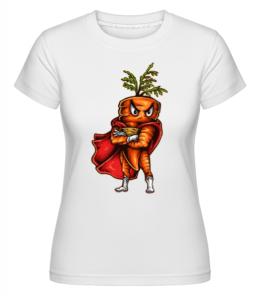 super Mrkva -  Shirtinator tričko pre dámy - Biela - Predné