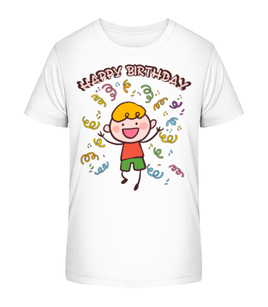 Happy Birthday Dance - Detské bio tričko Stanley Stella - Biela - Predné