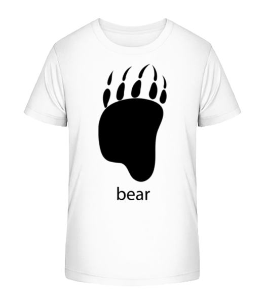 Bear Paw - Detské bio tričko Stanley Stella - Biela - Predné