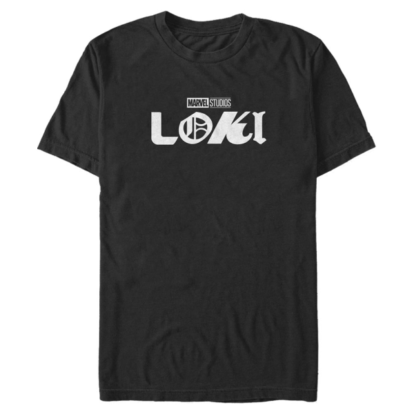 Marvel - Loki - Logo Loki - Pánske Tričko - Čierna - Predné