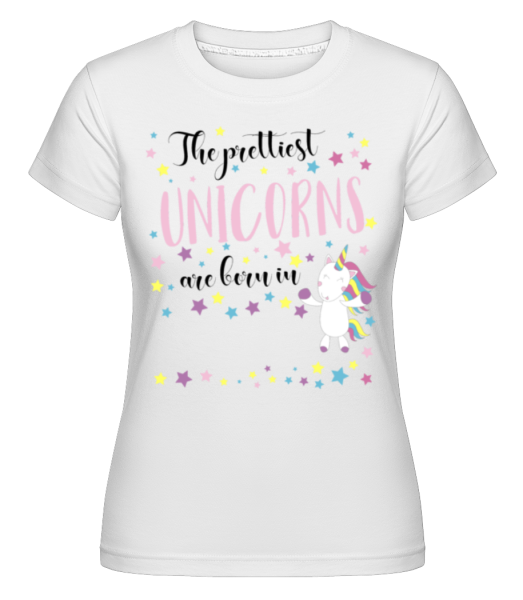 najkrajší Unicorns -  Shirtinator tričko pre dámy - Biela - Predné