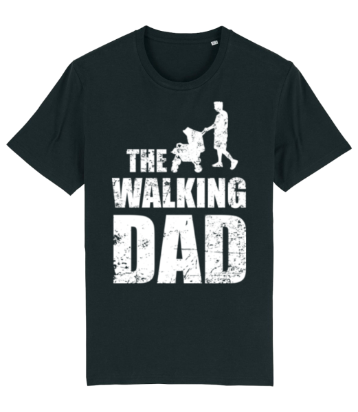 The Walking Dad - Pánske bio tričko Stanley Stella - Čierna - Predné