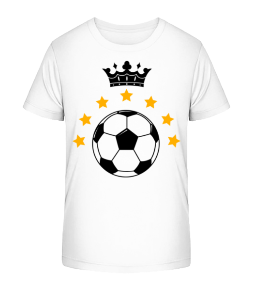 Football Crown - Detské bio tričko Stanley Stella - Biela - Predné