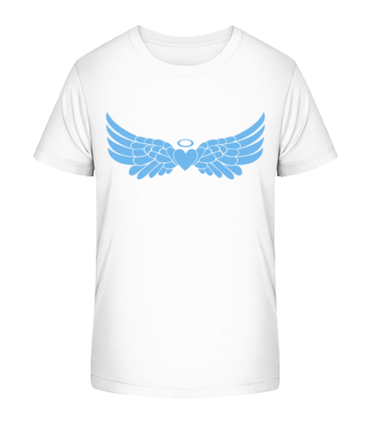 Angel Heart With Wings - Detské bio tričko Stanley Stella - Biela - Predné