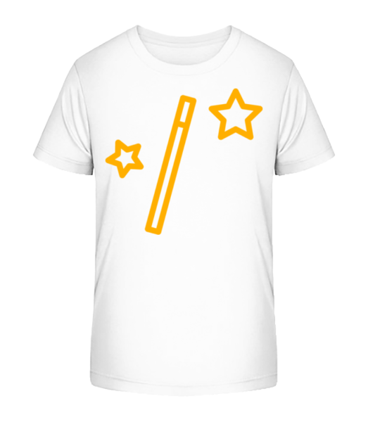 Magic Wand And Stars - Detské bio tričko Stanley Stella - Biela - Predné