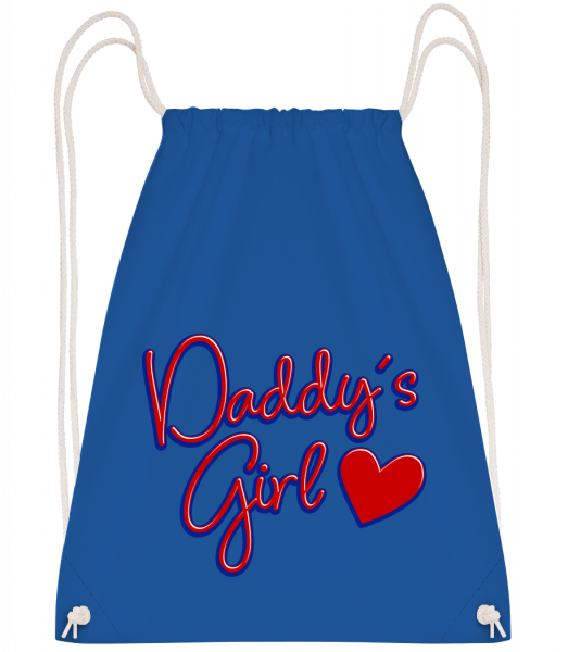 Daddy's Girl - Drawstring batoh so šnúrkami - Kráľovská modrá - Predné